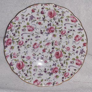Radfords Saucer.  Pink Floral Design. Mint Condition.
